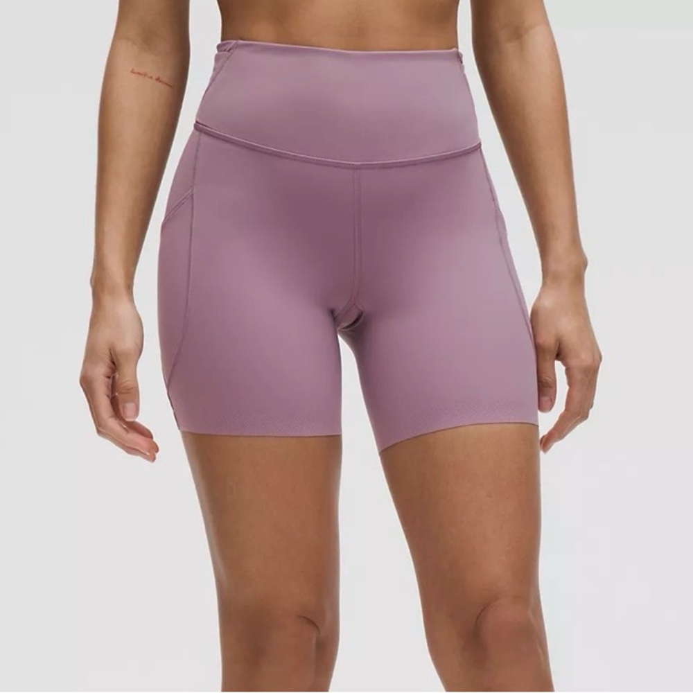 lululemon athletica Mauve High-Rise Bike Shorts